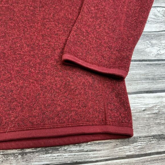 Patagonia Men's Better Sweater Fleece Jacket M Med Medium Dark Red Marl Zipper - Picture 6 of 11